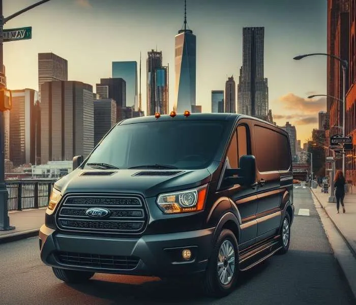 Fast courier services in New York delivering packages through busy Manhattan streets