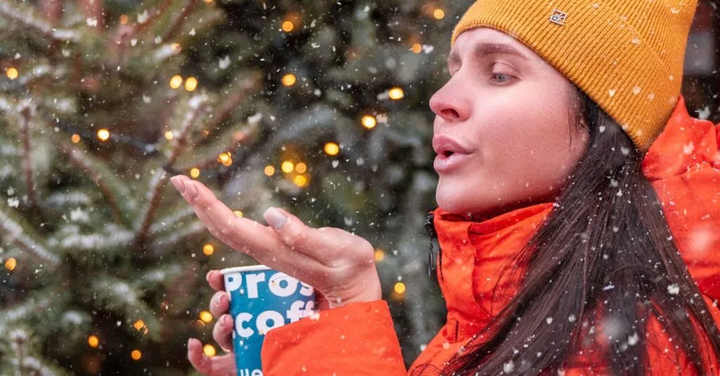 Book a Taxi New York: A Comprehensive Guide to JetBlack for Stress-Free Joyrides 2 October 7, 2026 Woman wearing beanie and jacket in snow, enjoying a hot drink outdoors.