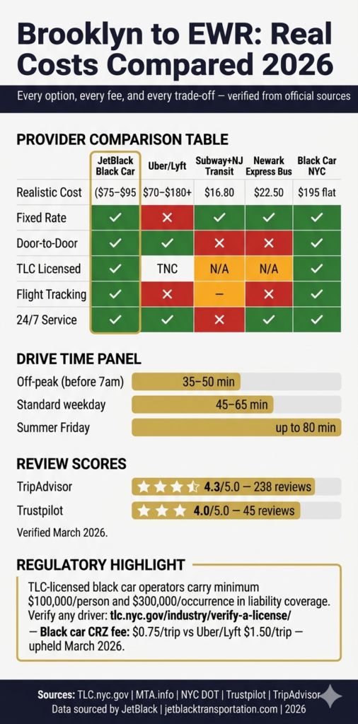 Infographic brooklyn to ewr