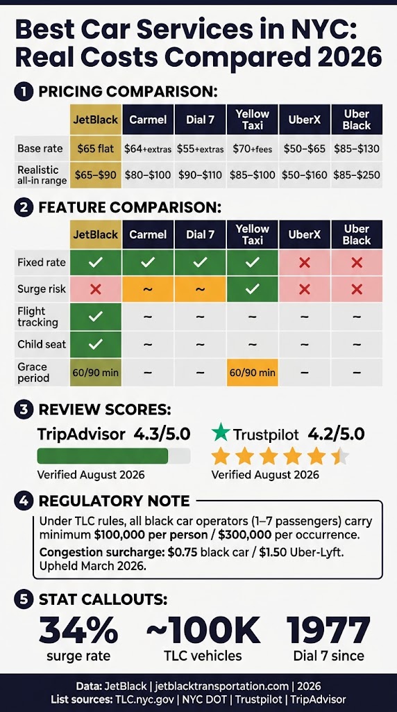Best Car Services in NYC: 7 Honest Facts for Families 2026 3 September 18, 2026 Infographic best car services in nyc