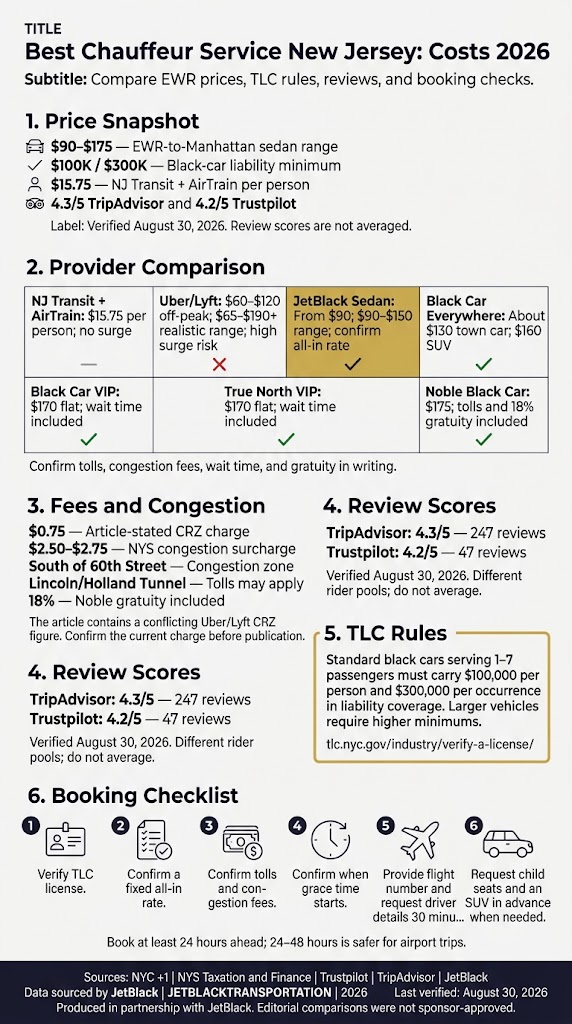 Infographic best chauffeur service new jersey