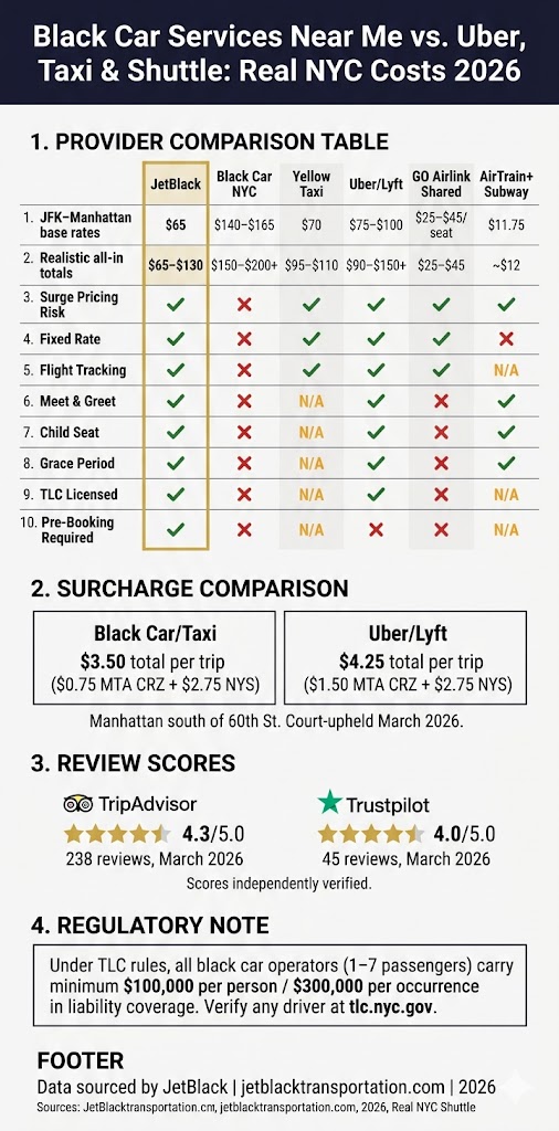 Infographic black car services near me