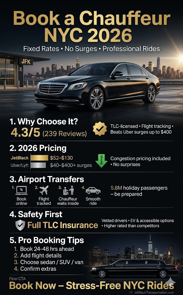 Infographic book a chauffeur