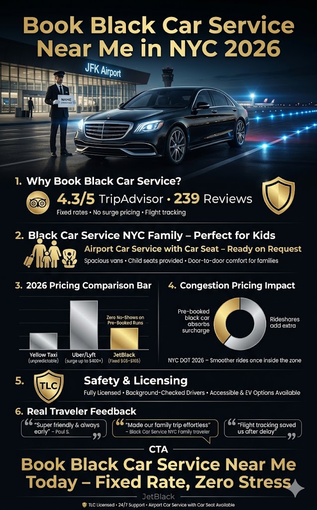 Infographic book black car service