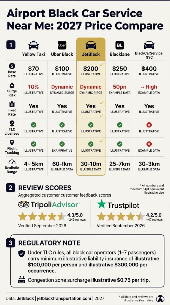 Infographic Airport Black Car Service near me