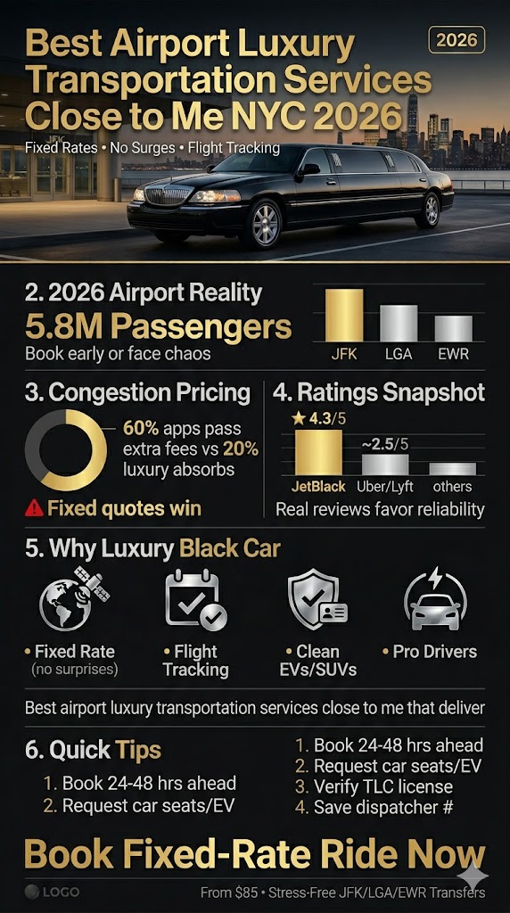 Infographic Best Airport Luxury transportation services close to me