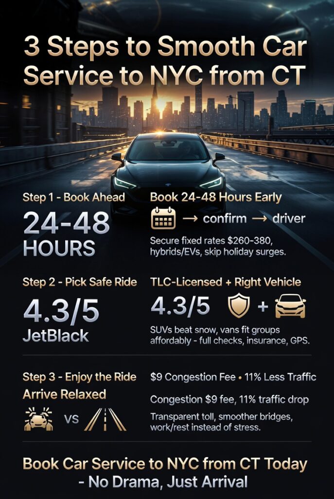 Infographic Car Service to NYC from CT