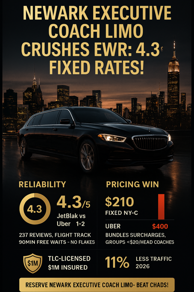 Infographic Newark Executive Coach Limo