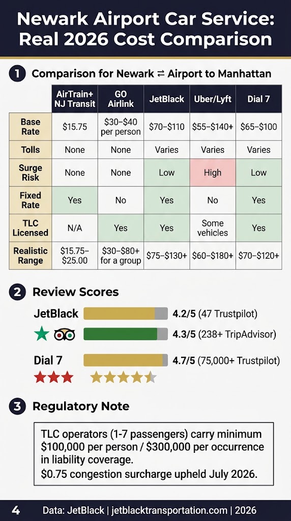 Infographic  Newark Airport Car Service