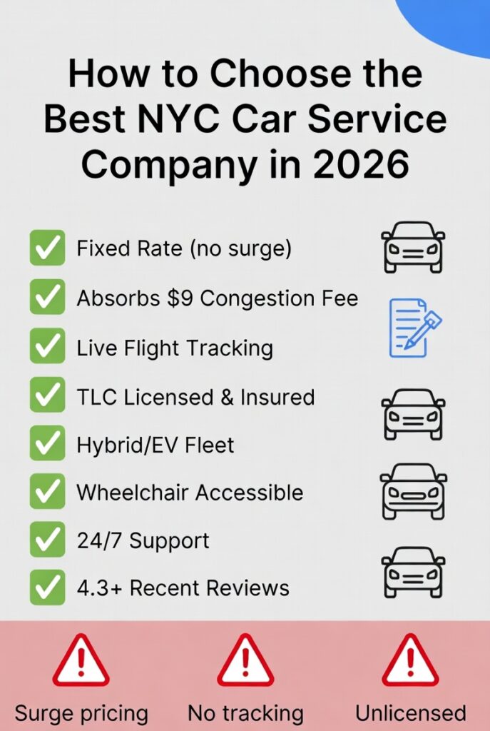 NYC Car Service Companies in 2026: Surviving the Ride Without Losing Your Mind 3 September 23, 2026 Infographic car service companies