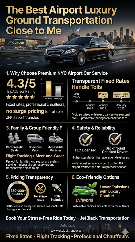 Infographic The Best Airport Luxury Ground Transportation close to me