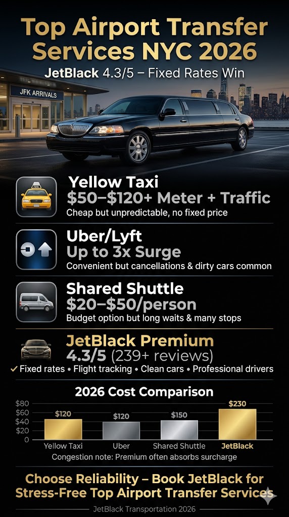 Infographic Top Airport transfer services