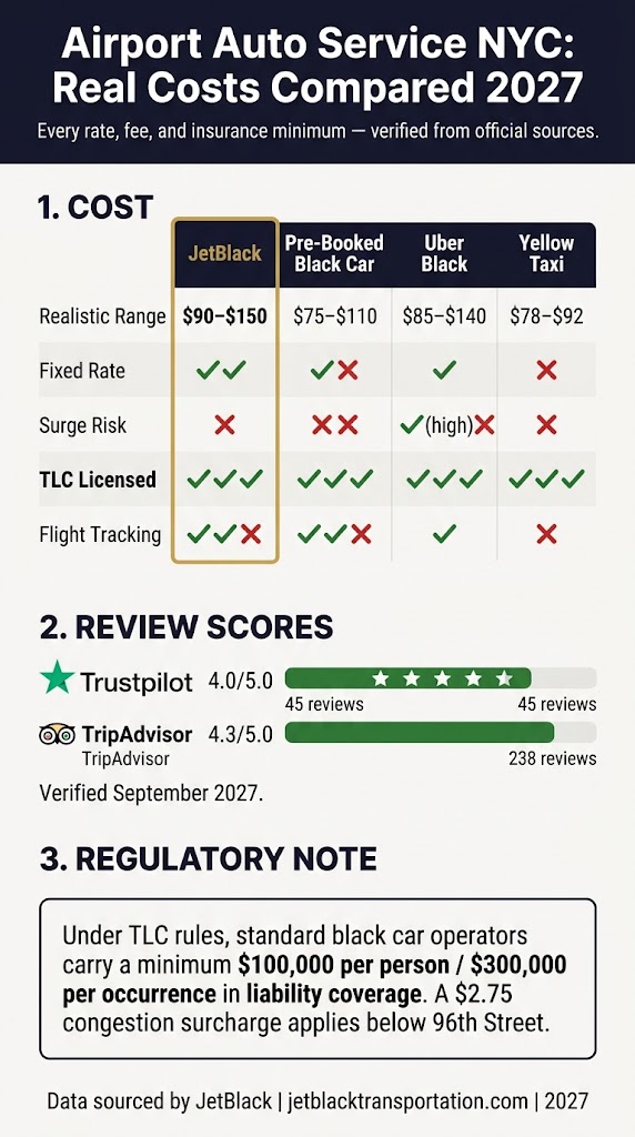 Infographic airport auto service