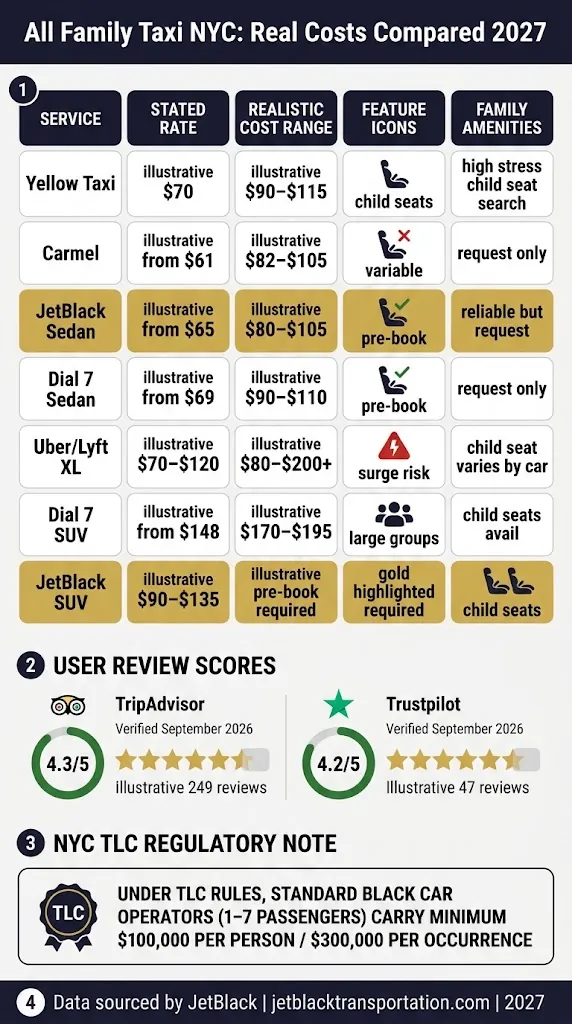 Infographic all family taxi
