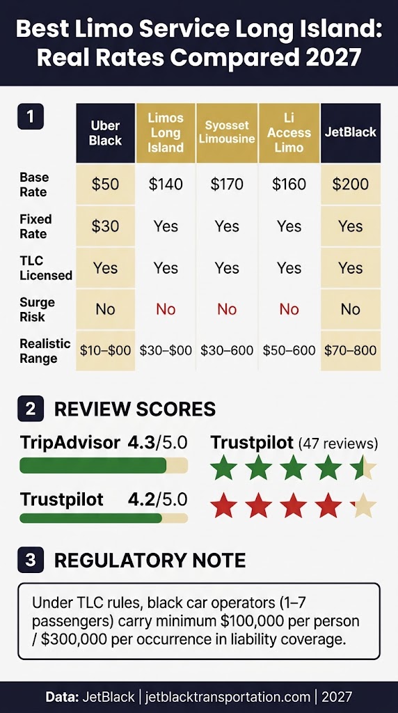 Infographic best limo service long island