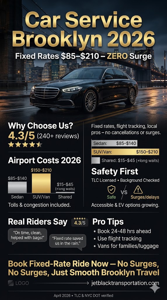 Car Service Brooklyn In 2026: The Real Deal When You Need To Get Somewhere Without Losing Your Mind 3 August 29, 2026 Infographic Car Service Brooklyn