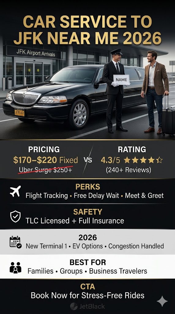 Infographic car service to jfk near me