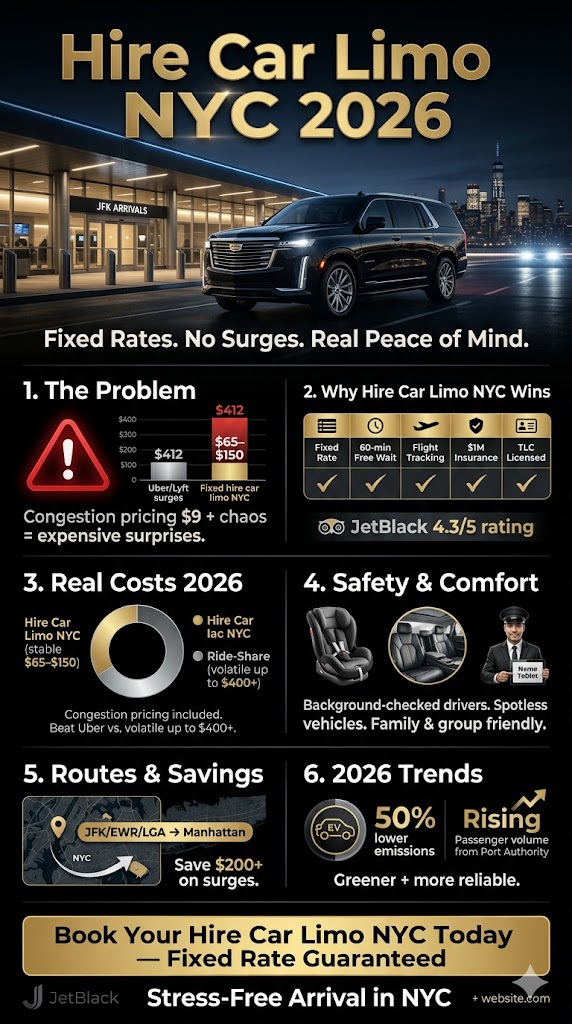 Infographic hire car limo