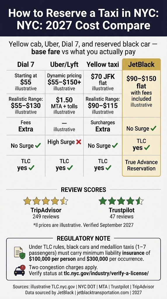 How to Reserve a Taxi in NYC: 7 Honest Booking Steps for 2027 3 September 20, 2026 Infographic how to reserve a taxi in nyc