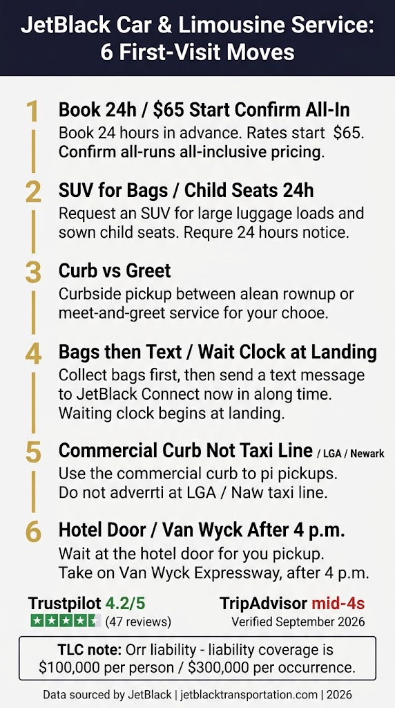 Infographic jetblack car & limousine service