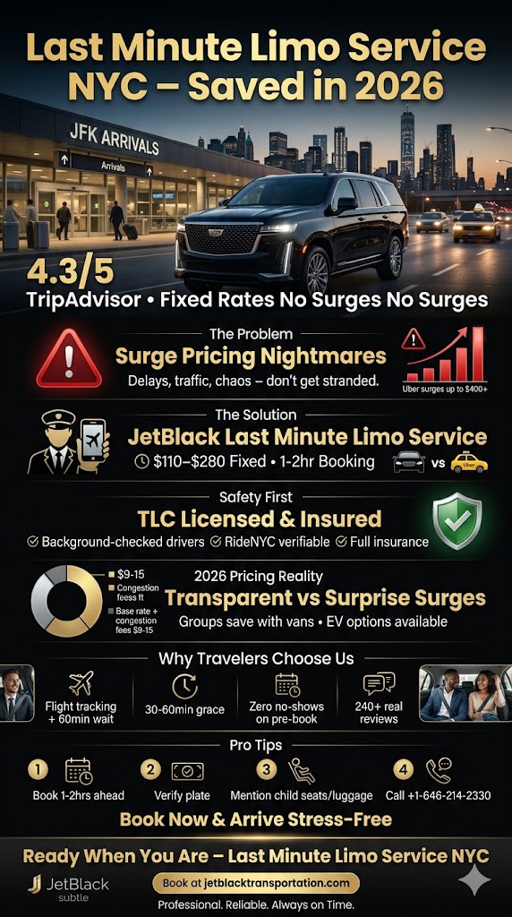 Infographic last minute limo service