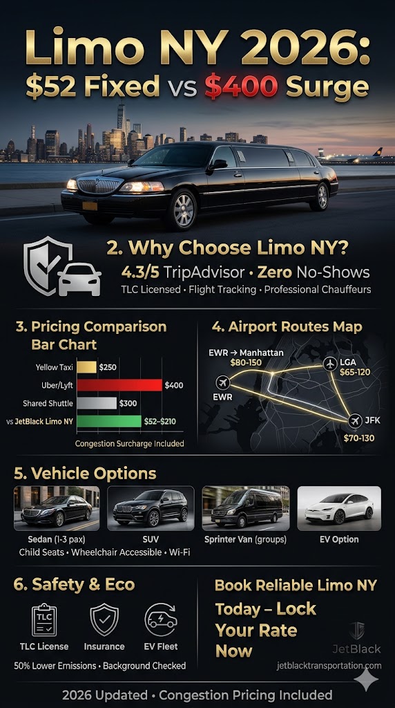 Limo NY for Families: 7 Honest Facts About Cost, Safety & Child Seats in 2026 3 September 21, 2026 Infographic limo ny