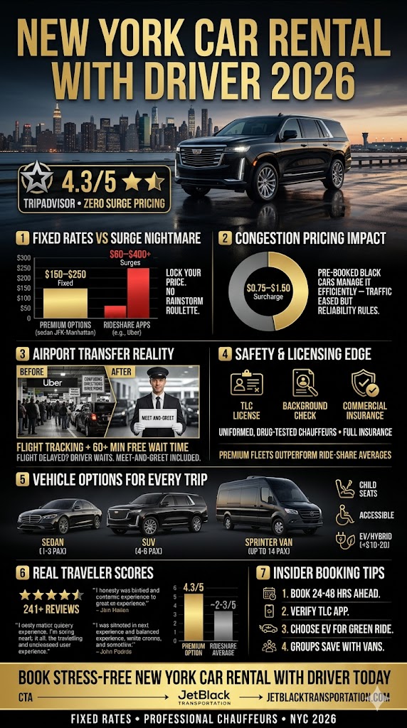Infographic New York Car Rental With Driver