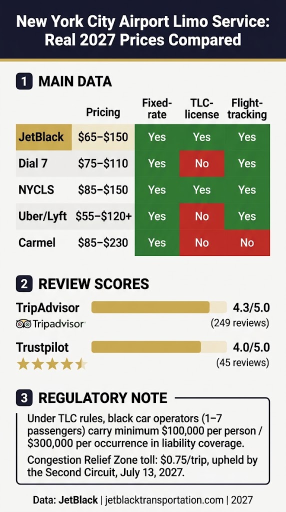 Infographic new york city airport limo service
