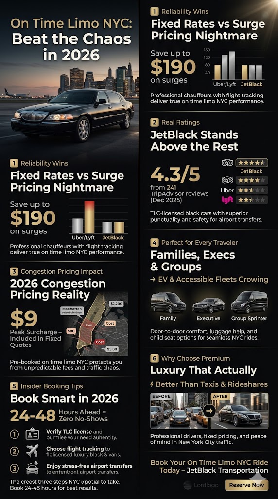 On Time Limo NYC: 6 Proven Seasonal Truths for Corporate Bookers 2026 3 September 26, 2026 Infographic on time limo nyc