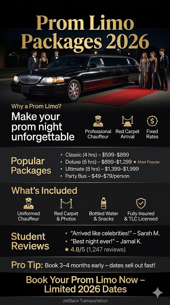 Prom Limo Packages - 8 Mind-Blowing Reasons 3 September 18, 2026 Infographic prom limo packages