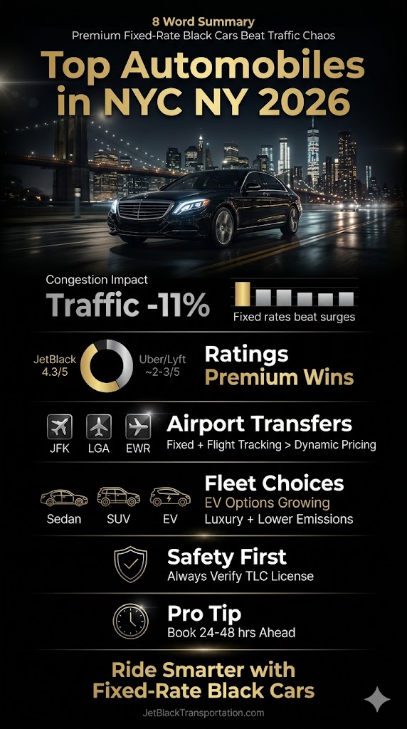 Infographic top automobiles in NYC NY