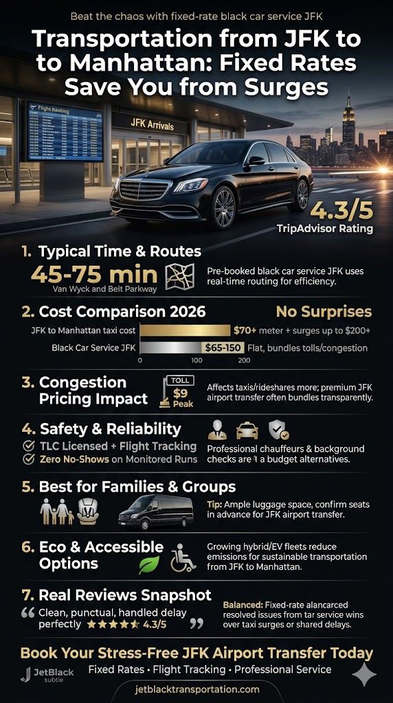 Infographic transportation from laguardia to manhattan cruise terminal