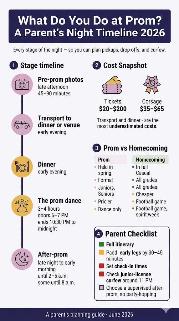 Infographic what do you do at prom