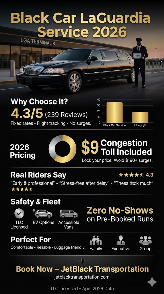 Infographic Black Car laguardia Service