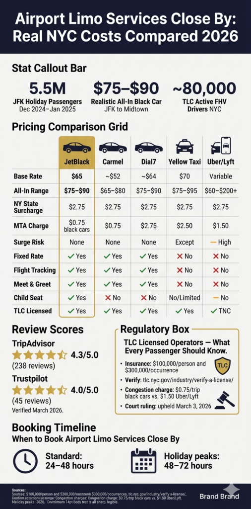Infographic Airport Limo services close by