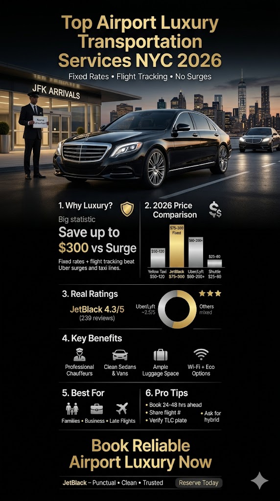 Infographic Top Airport Luxury Transportation Services