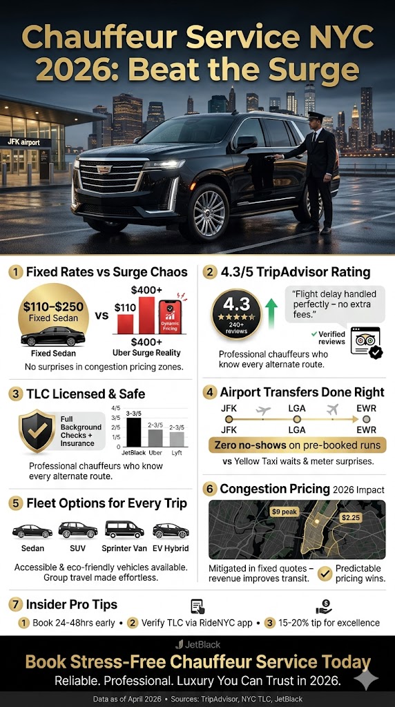 Infographic chauffeur service
