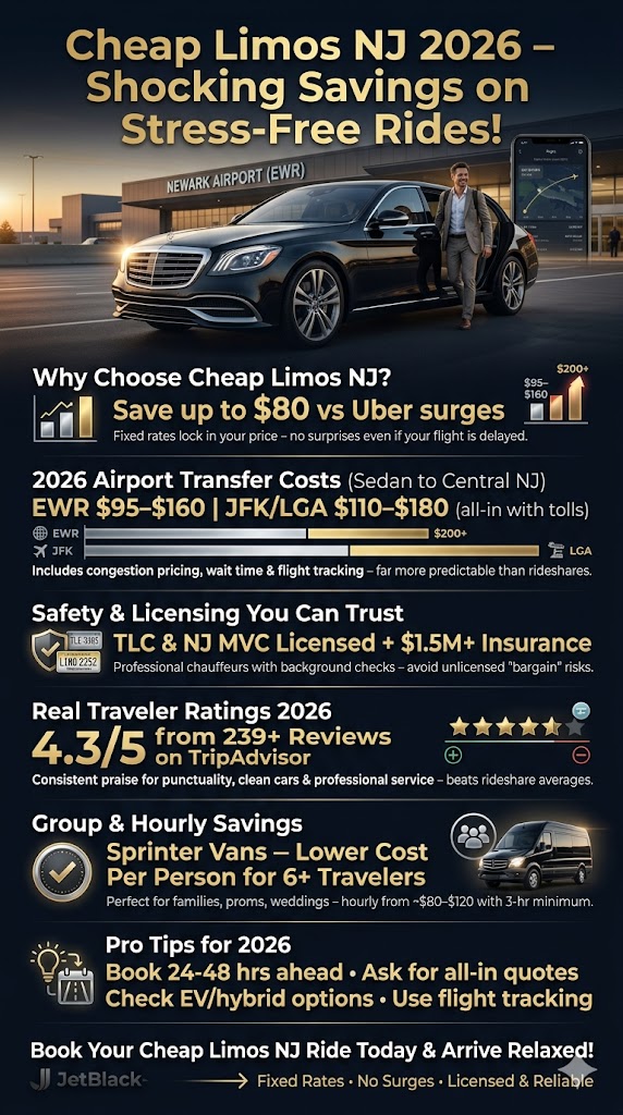 Infographic cheap limos nj