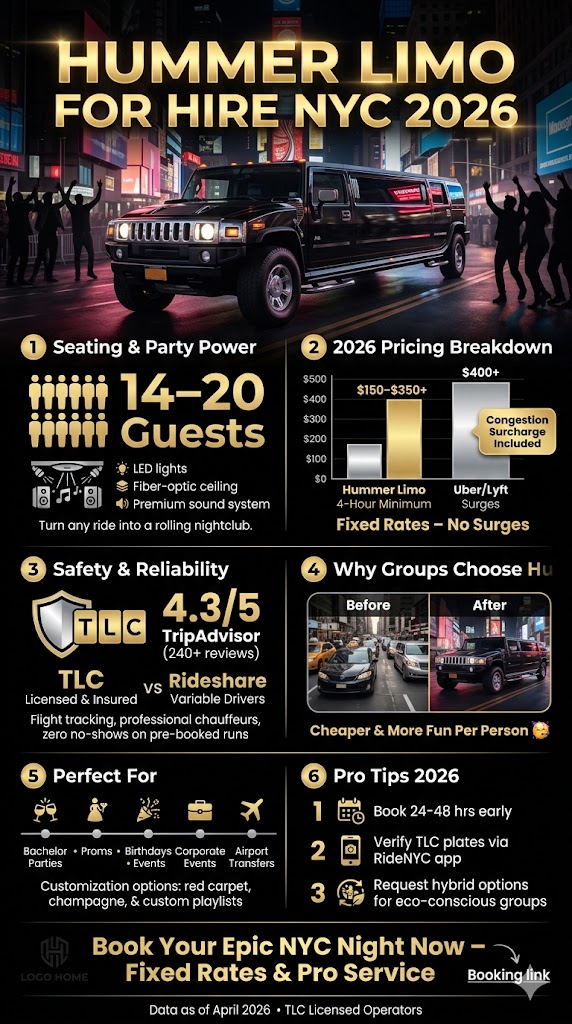 Hummer Limo For Hire Nyc: 7 Honest Facts Before You Book In 2026 4 August 28, 2026 Infographiv Hummer Limo For Hire