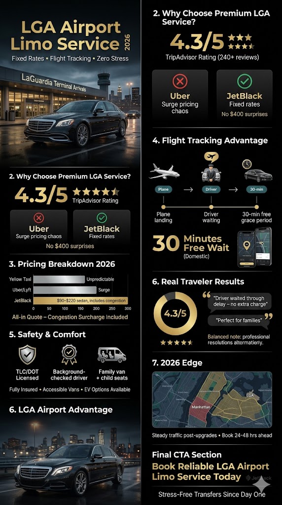 Infographic lga airport