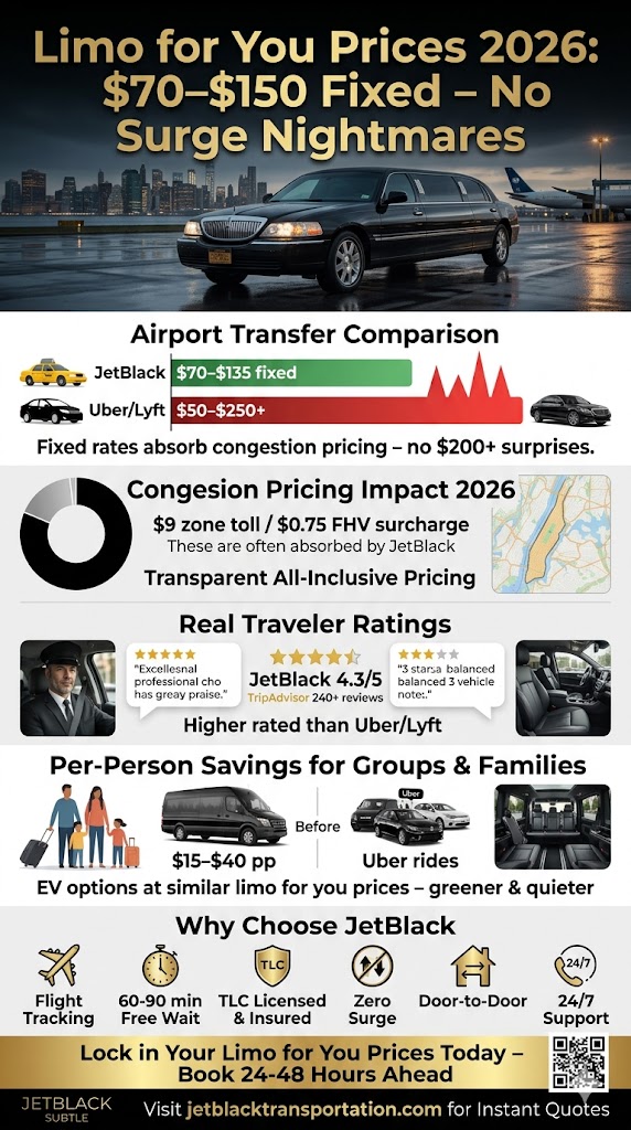 Limo For You Prices: 7 Honest Facts for NYC Families in 2026 4 October 3, 2026 Infographic limo for you prices