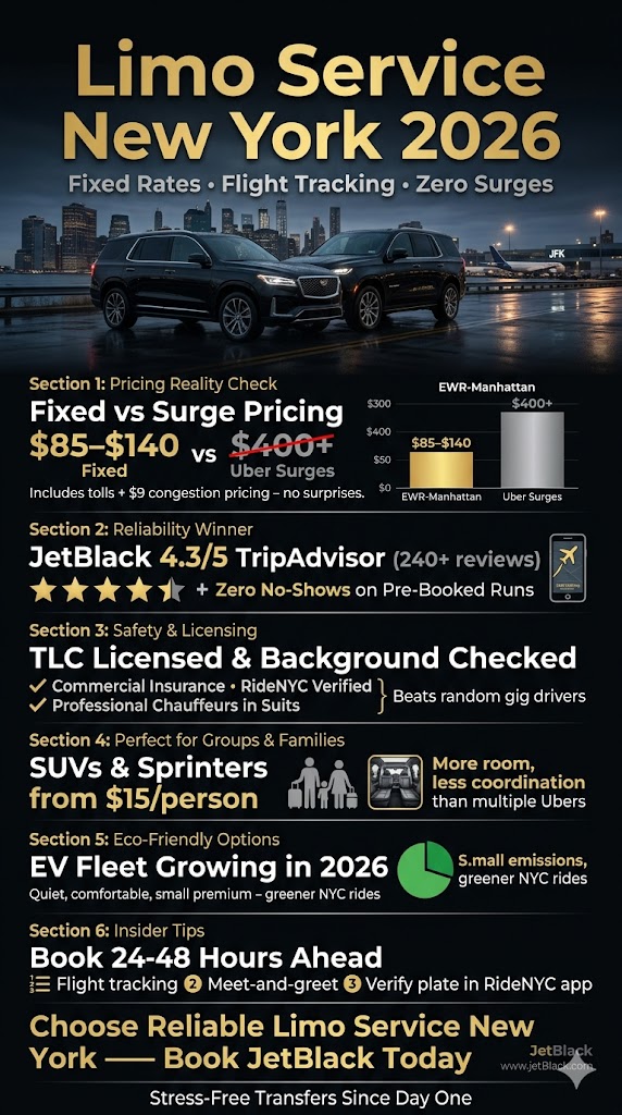 Limo Service New York: 7 Honest Facts for Business Travelers 2026 3 October 5, 2026 Infographic limo service new york