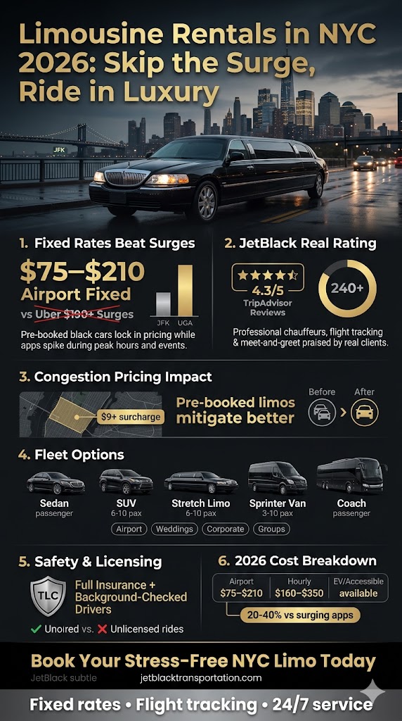 Infographic Limousine Rentals In Nyc