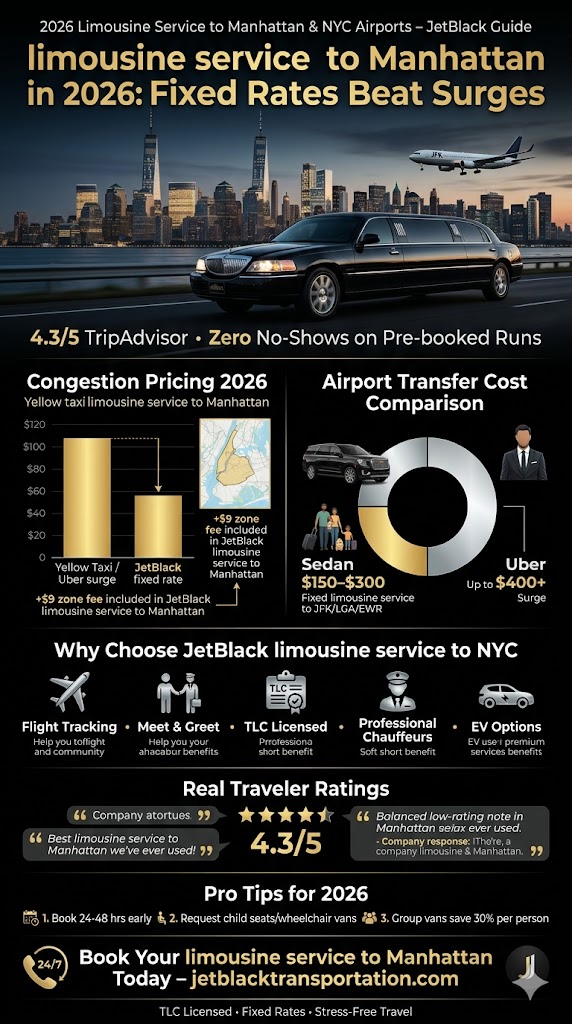 Infographic limousine service to
