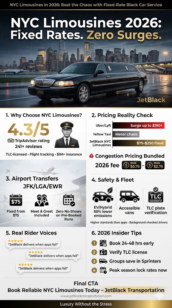 Infographic limousines nyc