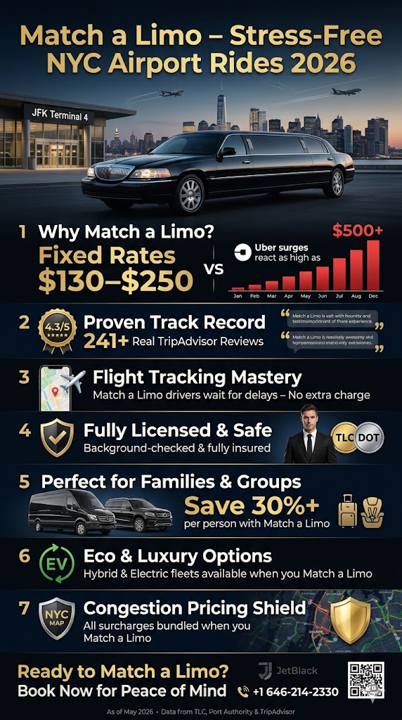 Infographic match a limo