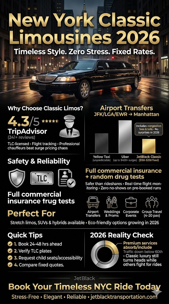 Infographic new york classic limousines