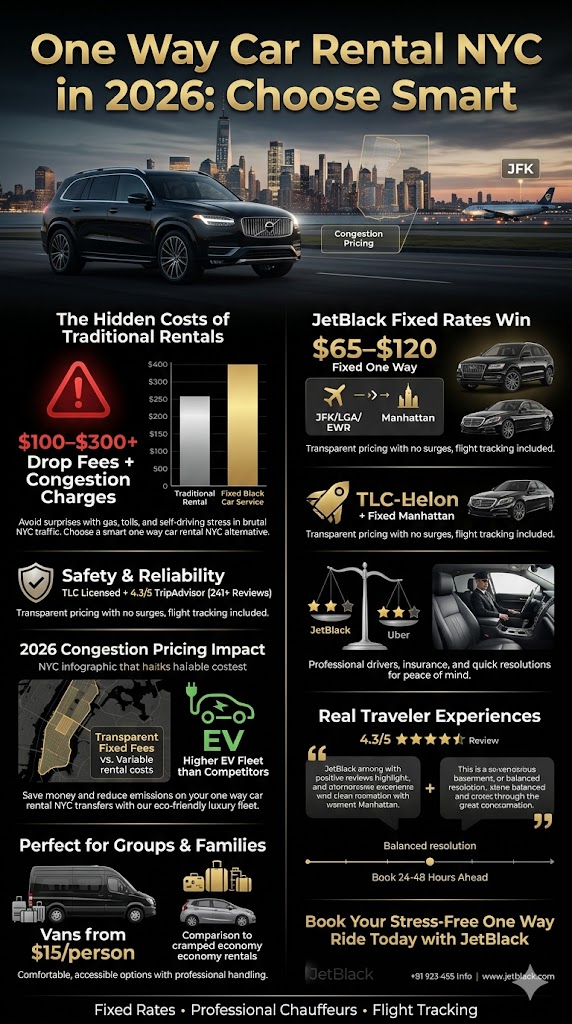 Infographic one way car rental nyc