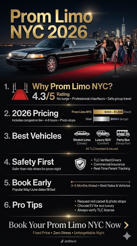 Infographic prom limo nyc