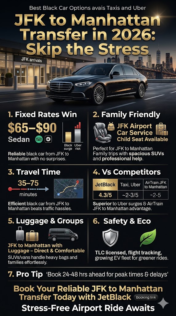 Transfer Jfk To Manhattan: 5 Honest Facts Families Need In 2026 4 August 28, 2026 Infographic Transfer Jfk To Manhattan